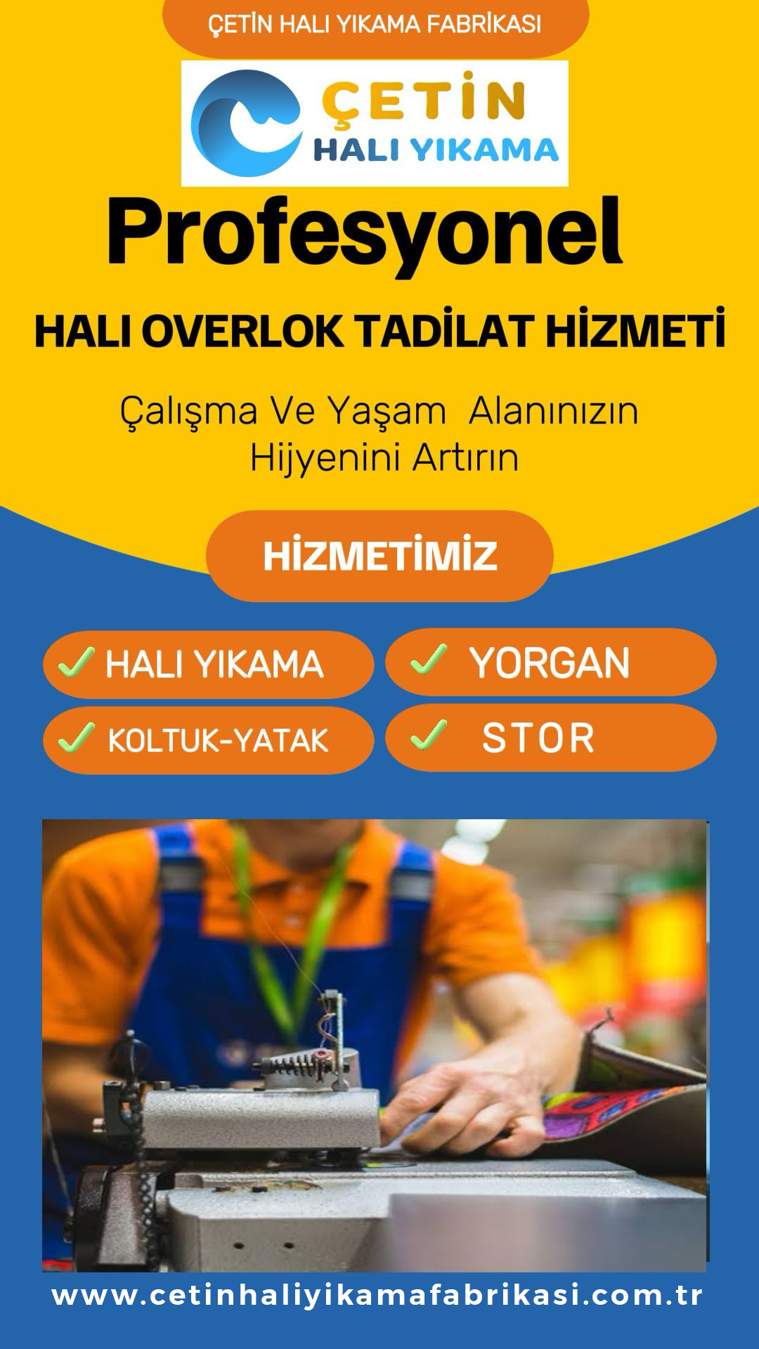 Profesyonel Halı Overlok Tadilat